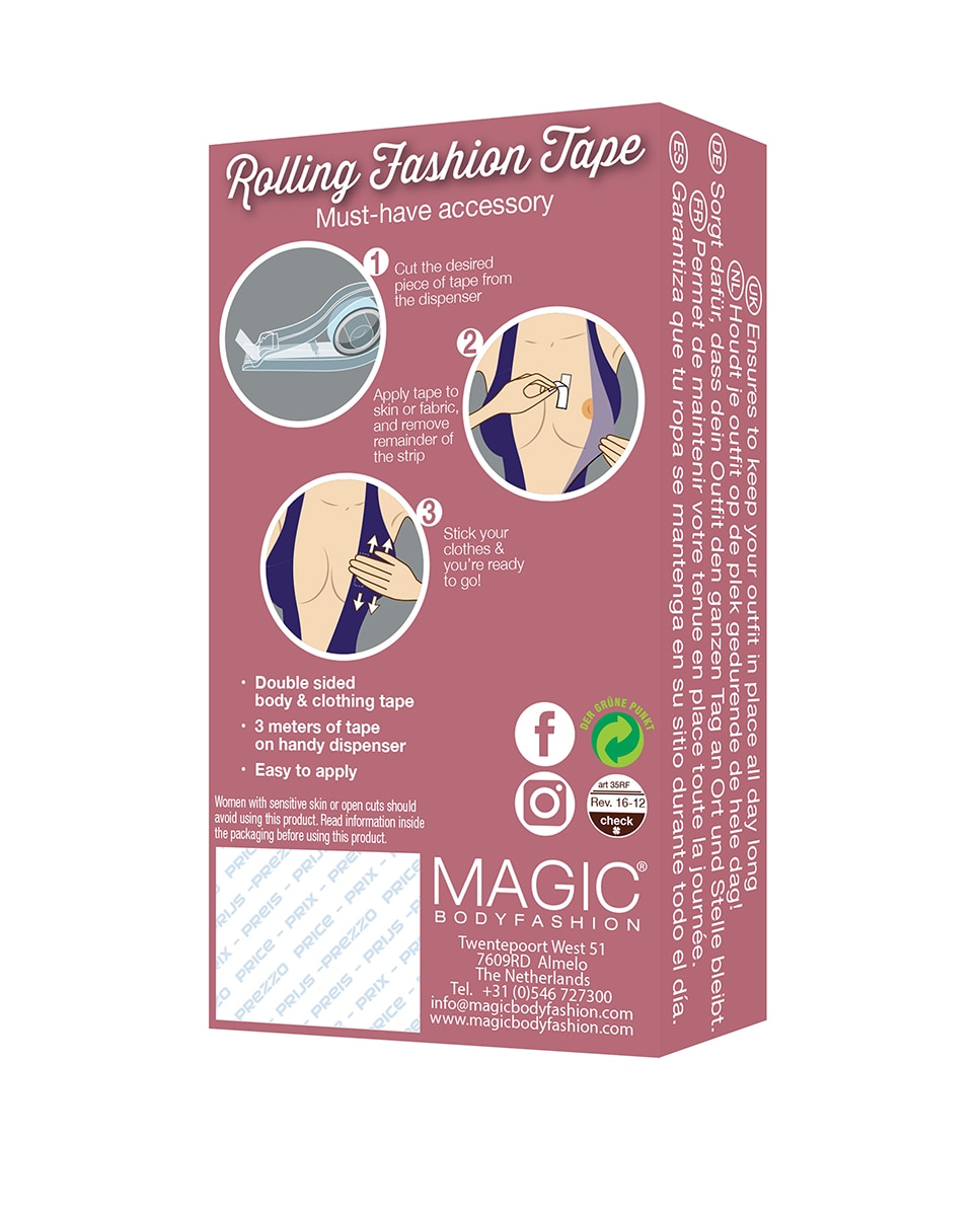 Rolo de Dupla Face para Fixar Vestidos ao Peito 3