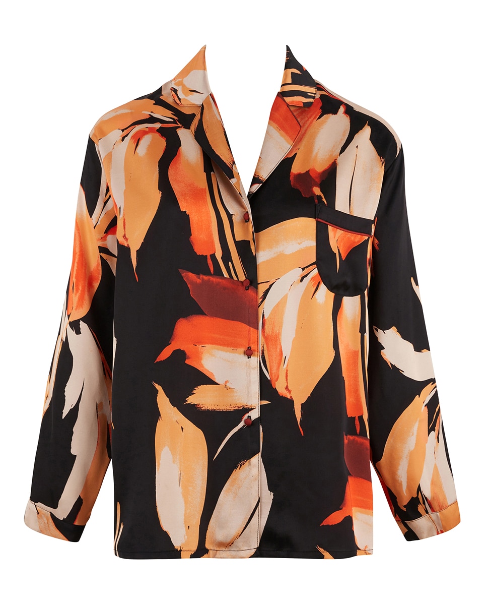 Camisa Aberta de Viscose Multicolor-3