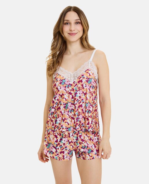 Imagem 0 de T-shirt de Alças Estampada