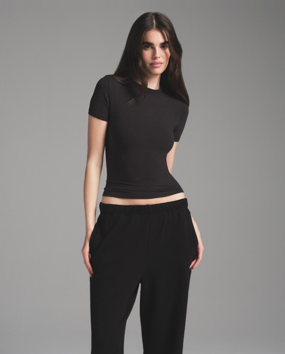 Pantalón recto casual - Skims - Negro Negro-2