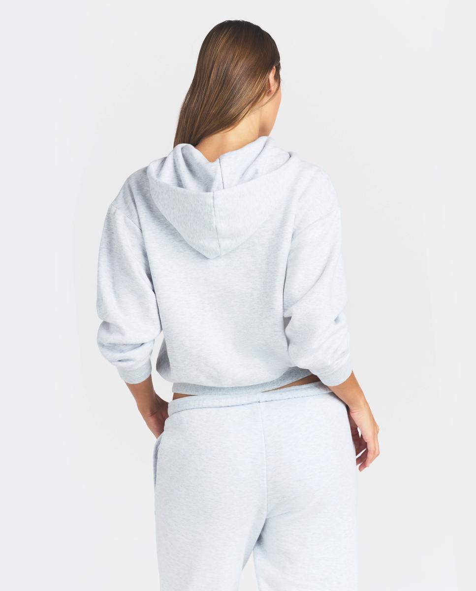 Sudadera con cremallera y capucha, cálida y versátil. - Skims - Gris claro Gris claro-2