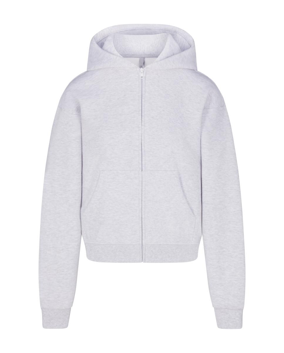 Sudadera con cremallera y capucha, cálida y versátil. - Skims - Gris claro Gris claro-3