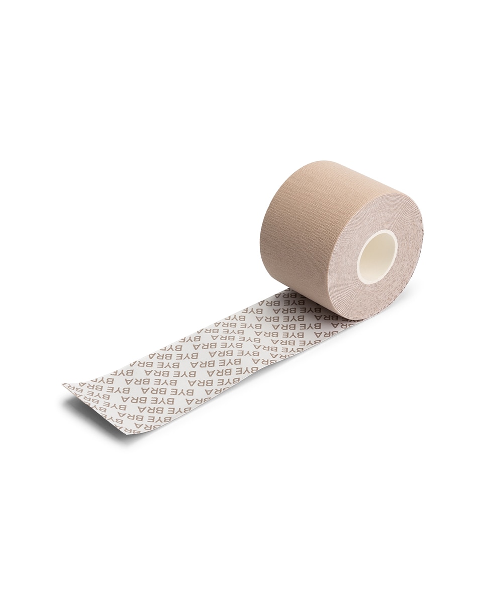 Fita Corporal Elástica e Transpirável com Soutien Bandeau sem Alças - Bege Bege-2