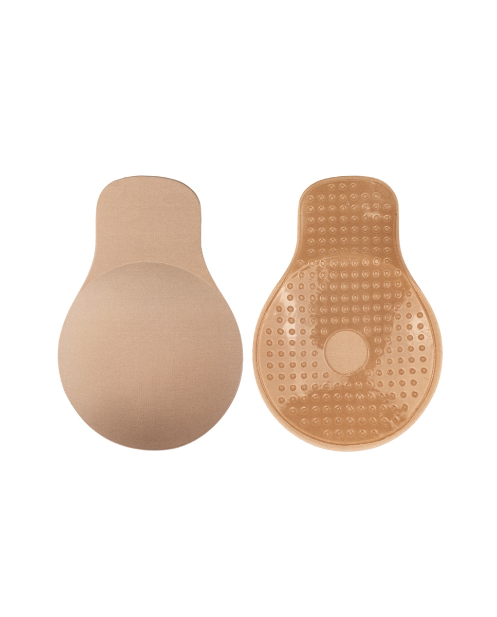 Copas de Tecido Adesivas para Substituir Soutien Bandeau. Realçam e Moldam Bege-2
