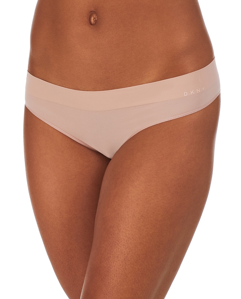 Tanga lisa sem costuras Bege-1