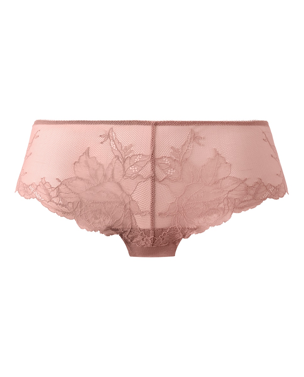 Tanga Asa Delta de Cintura Baixa com Renda Elástica Sedução Rosa-3