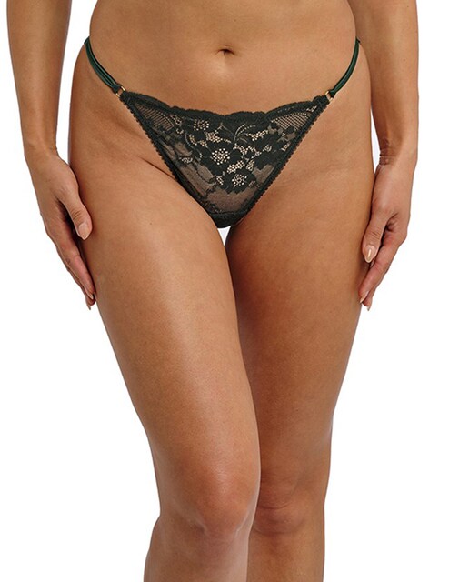 Imagem 0 de Tanga de Cintura Baixa com Renda e Fios Acetinados