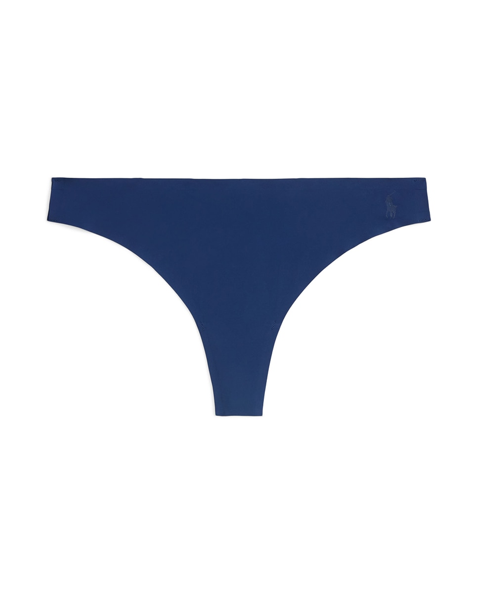 Tanga de Microfibra Invisível Azul-5