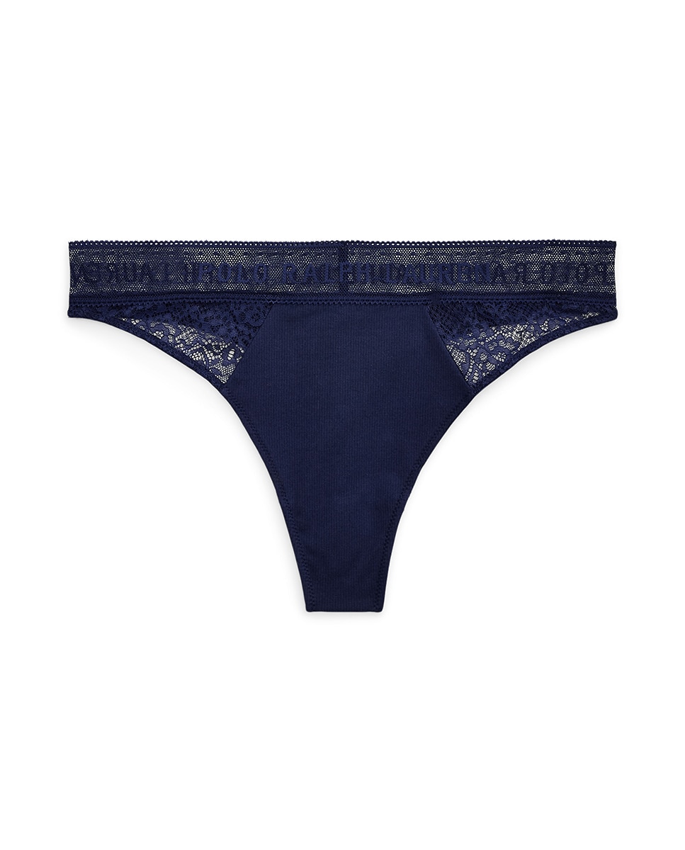 Tanga com Renda - Azul Azul-5