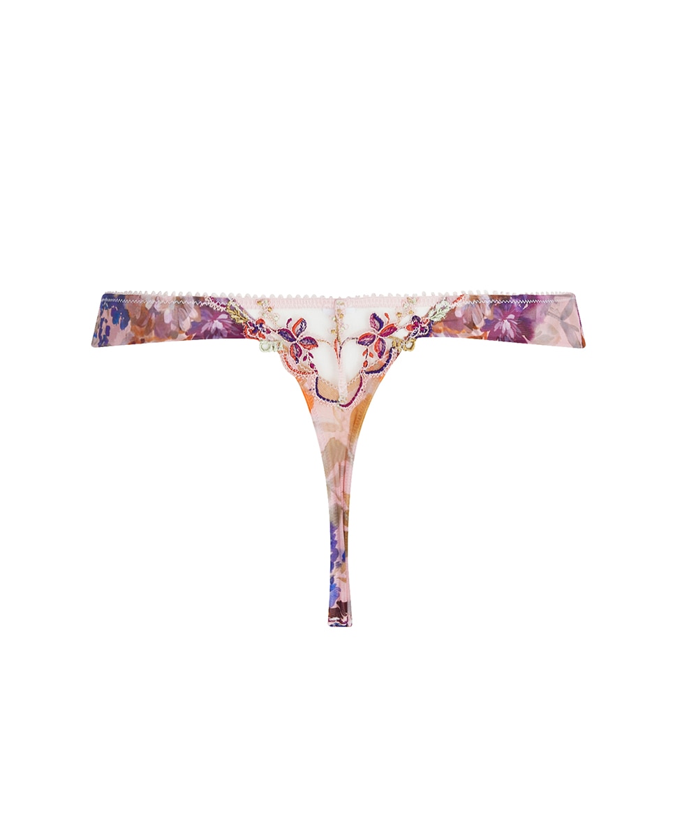 Tanga Fina de Tiras Laterais Rosa-6