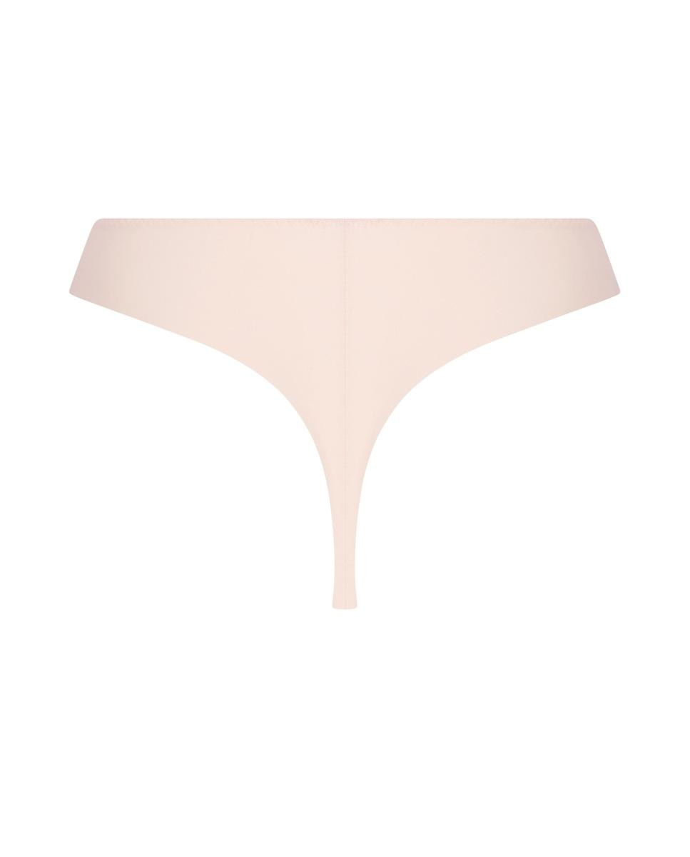 Tanga de Malha com Acabamento Invisível Rosa-2