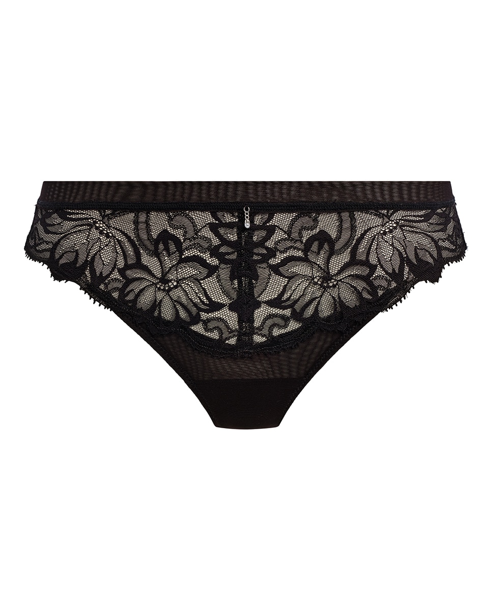Tanga Asa Delta com Renda Floral Plana e Tule Azul-4