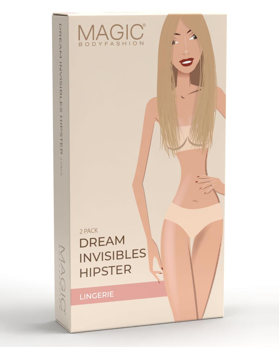 Pack de duas cuecas hipster Dream Invisibles MAGIC Bodyfashion invisíveis Marfim-3
