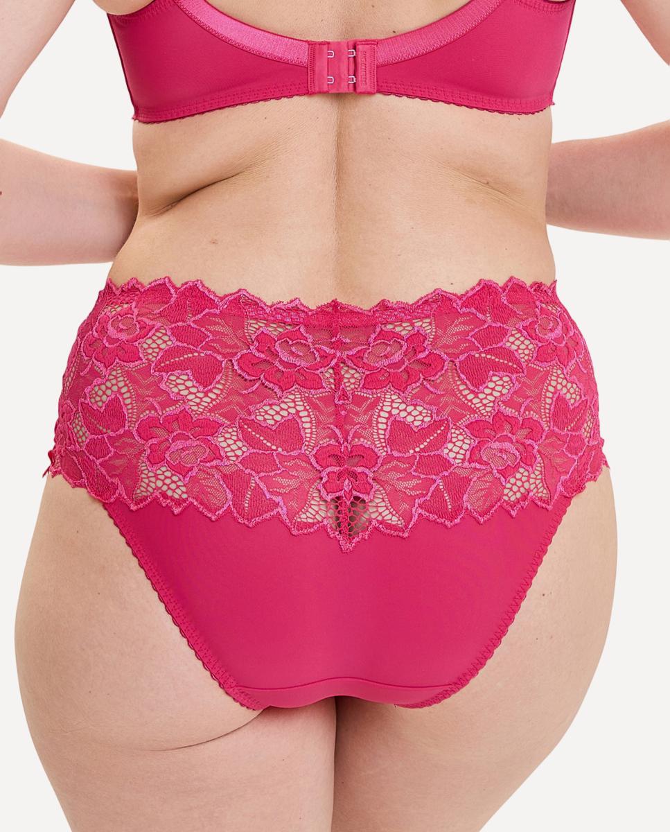 Culotte de meia altura com Renda Fúcsia-2