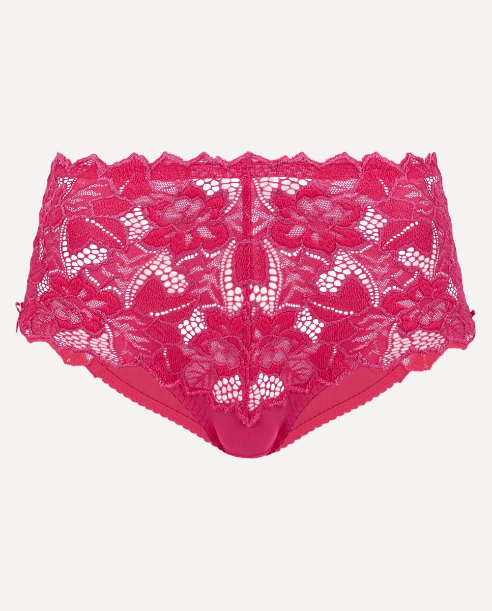 Culotte de meia altura com Renda Fúcsia-3