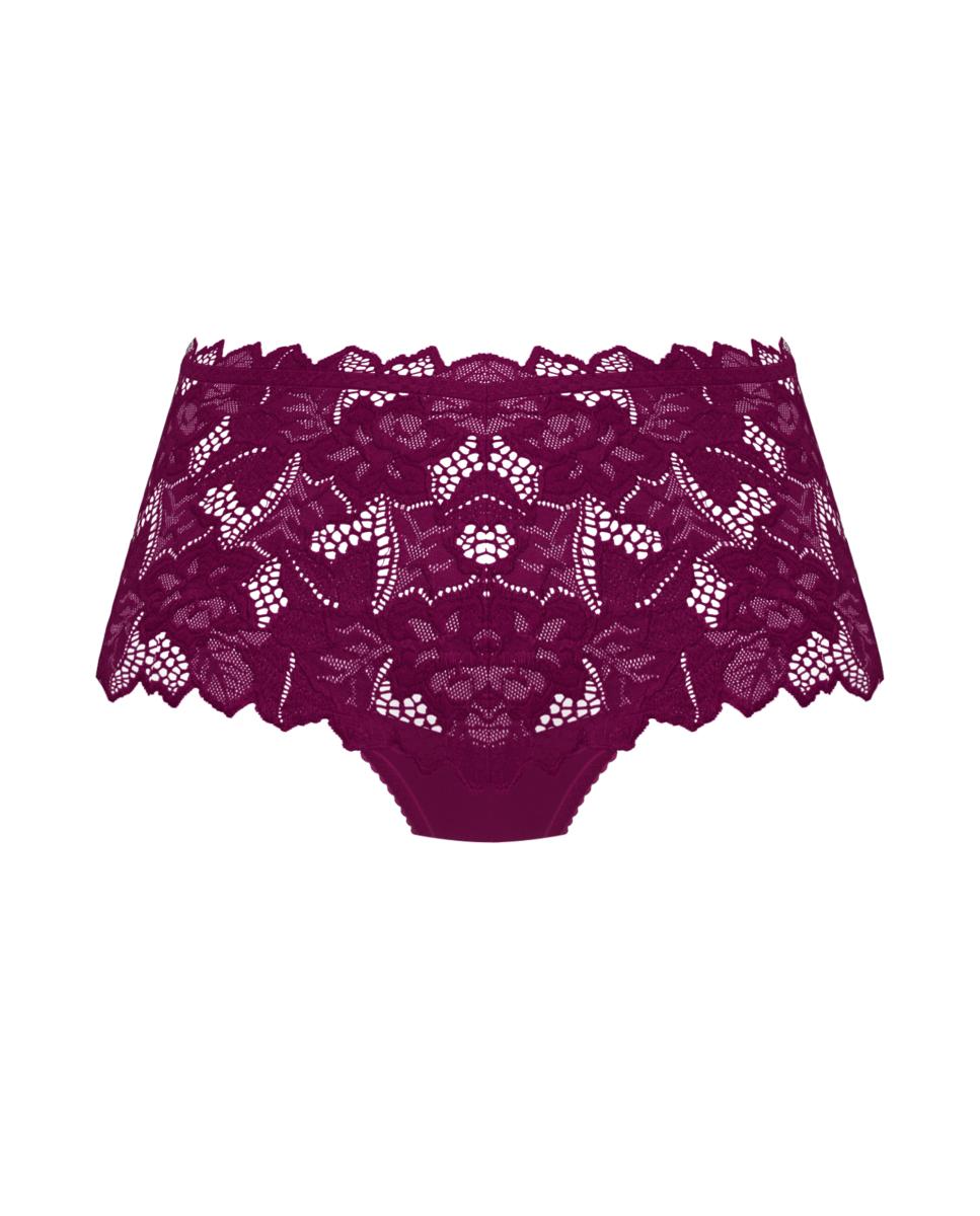 Culotte de meia altura com Renda Roxo-6
