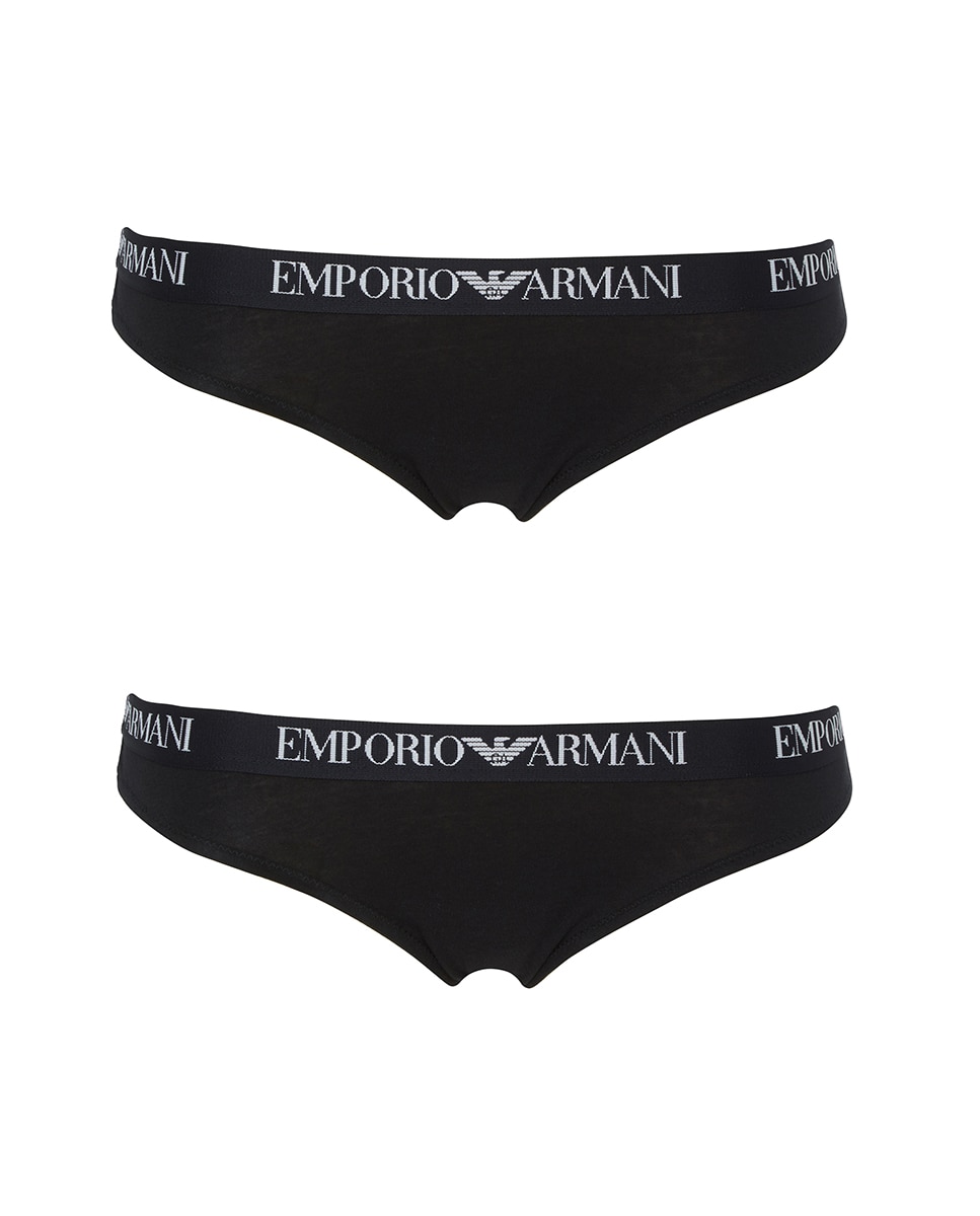 Pack de Duas Tangas Básicas de Algodão "Essential Cotton" Preto-3