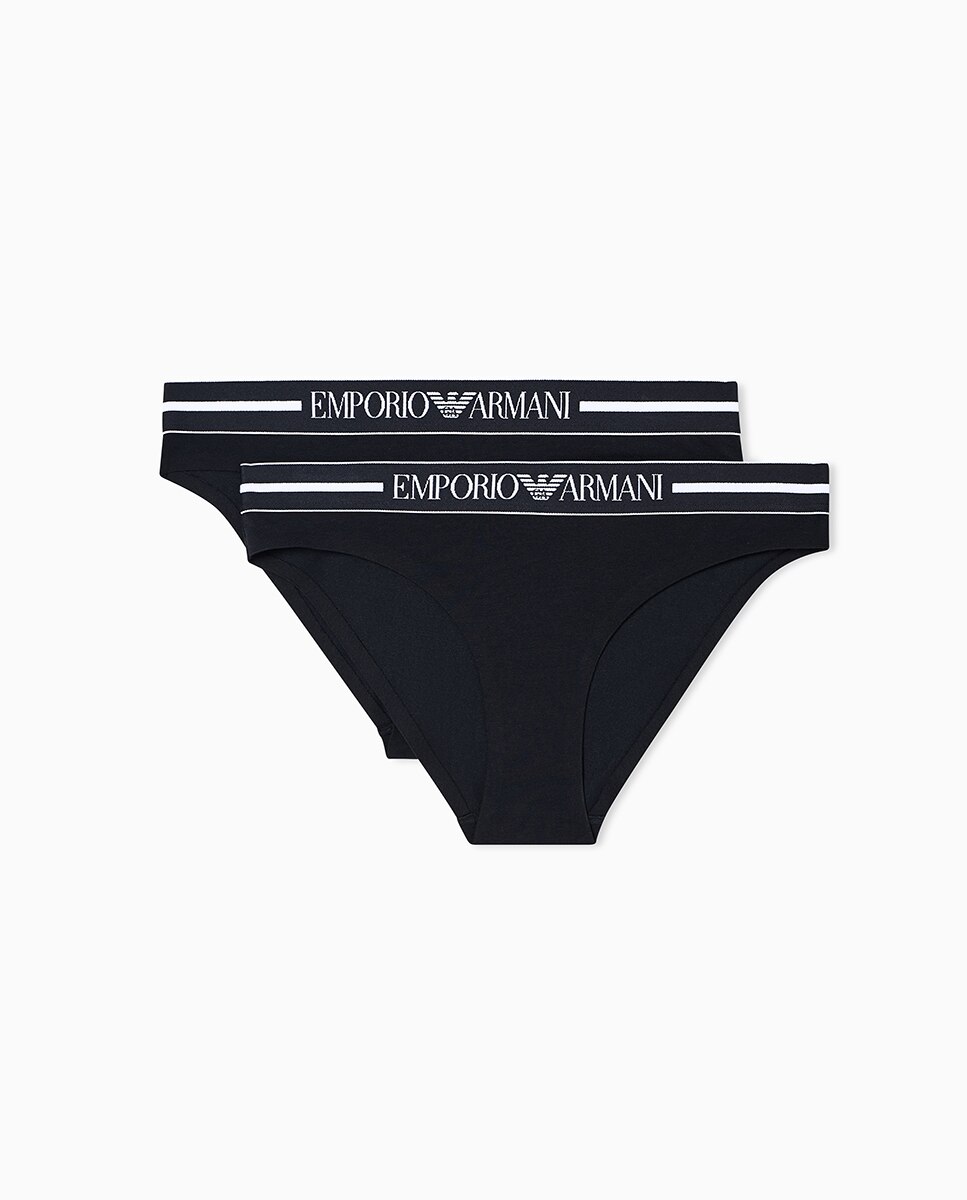 Pack de Duas Cuecas de Algodão "Everyday Cotton" Preto-3