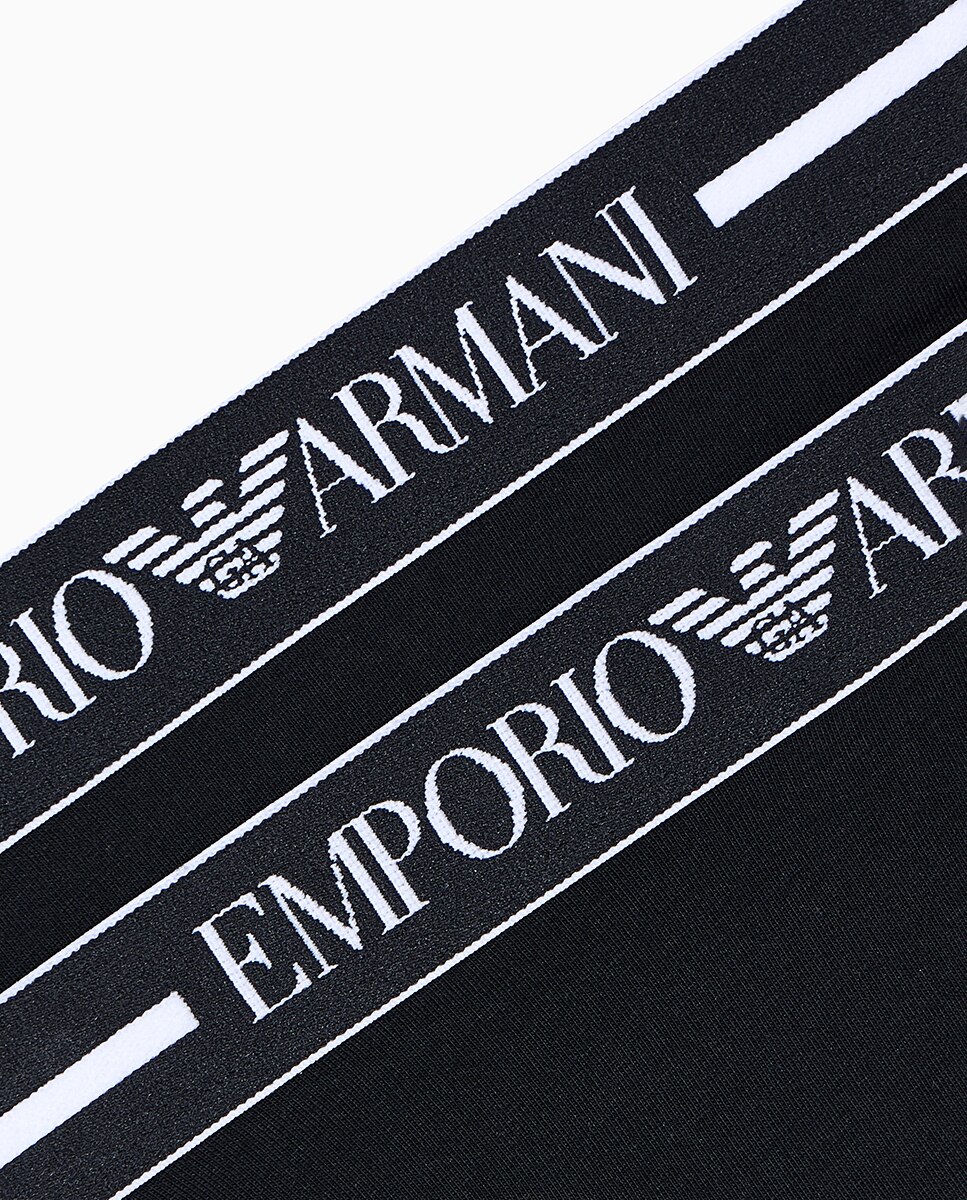 Pack de Duas Cuecas de Algodão "Everyday Cotton" Preto-4
