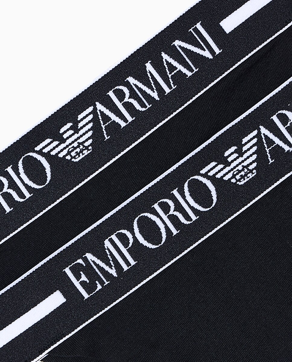 Pack de Duas Tangas de Algodão "Everyday Cotton" Preto-4