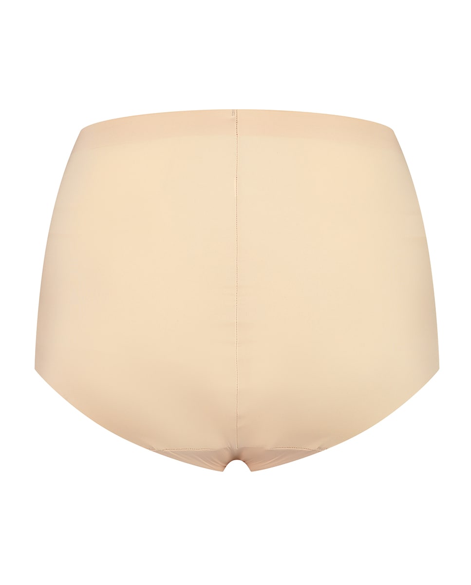 Pack de 2 Cuecas Adelgaçantes de Controlo Médio Invisíveis Bege-4