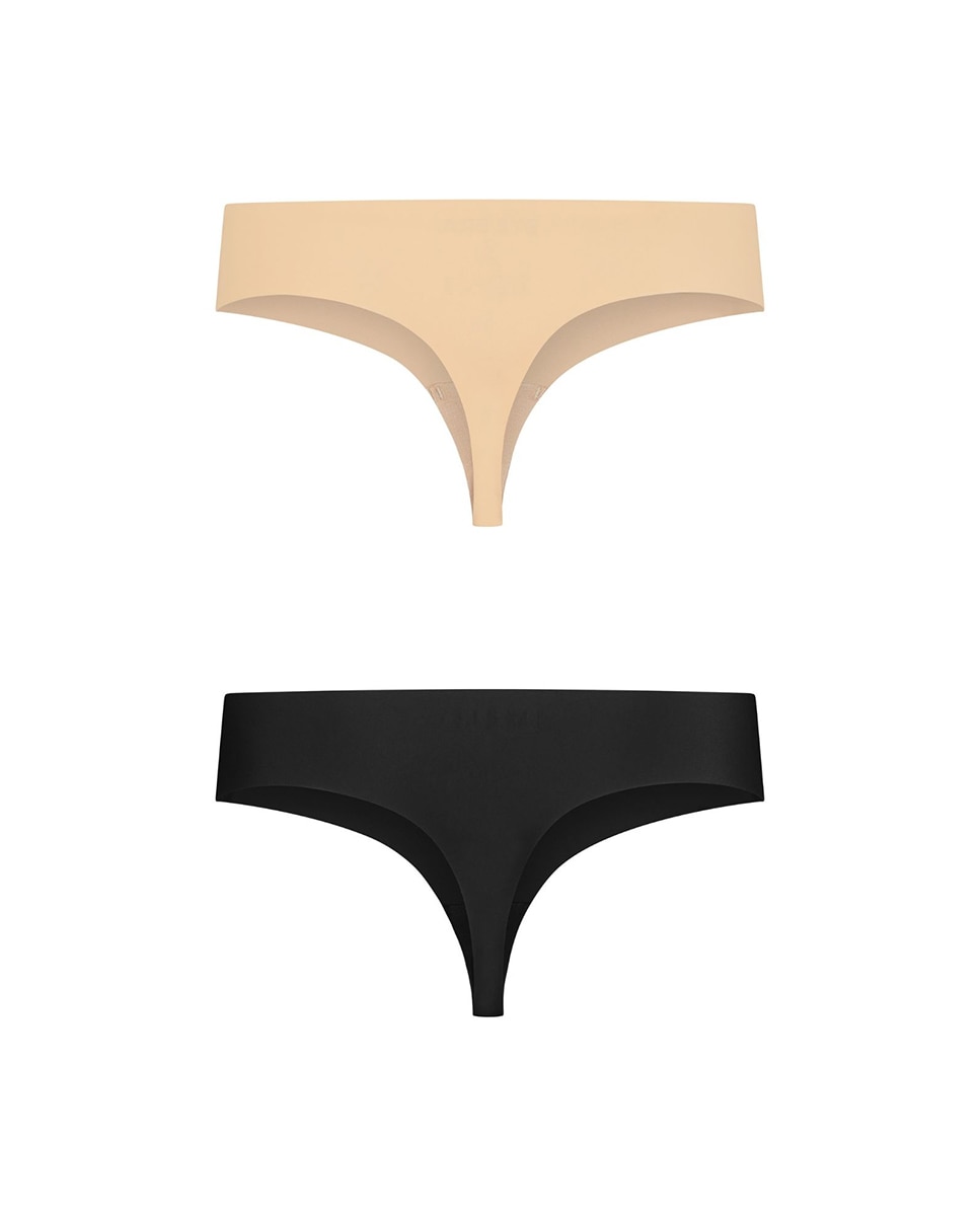 Pack de Duas Tangas Invisíveis sem Costuras Multicolor-6