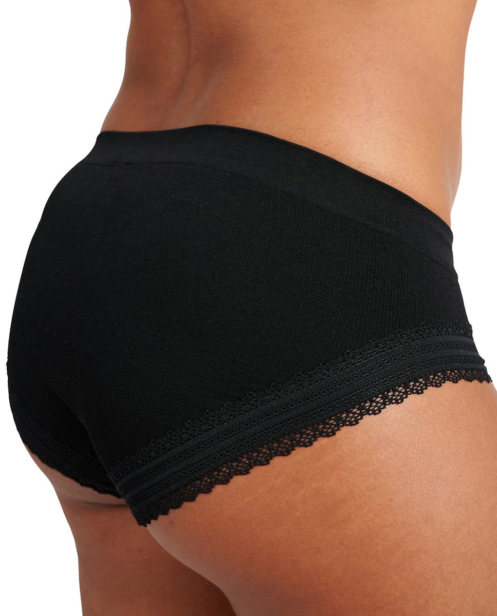 Braga sin costuras con encaje - Sans Complexe - Negro Negro-2