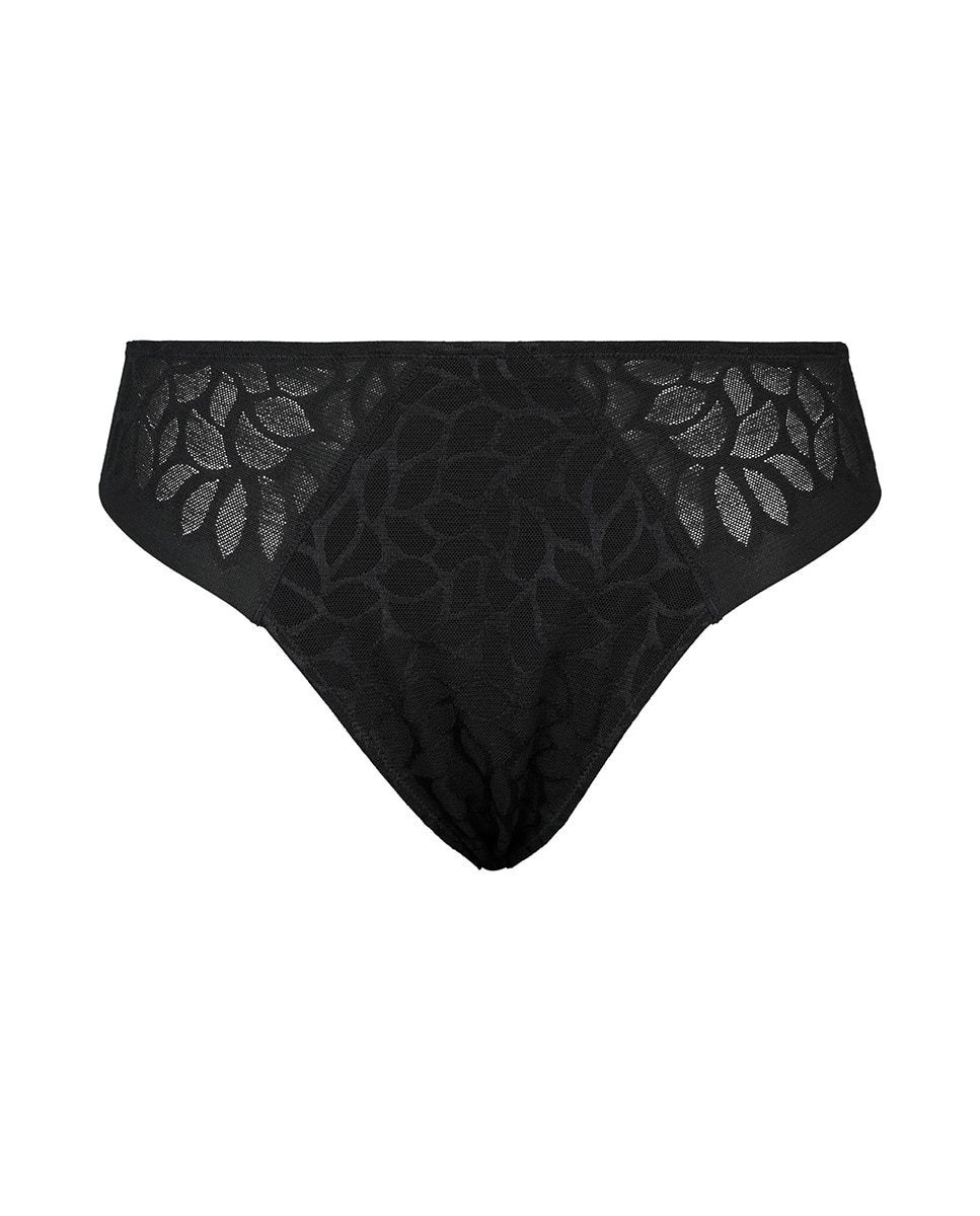 Cueca com Acabamentos de Corte de Laser Preto-4