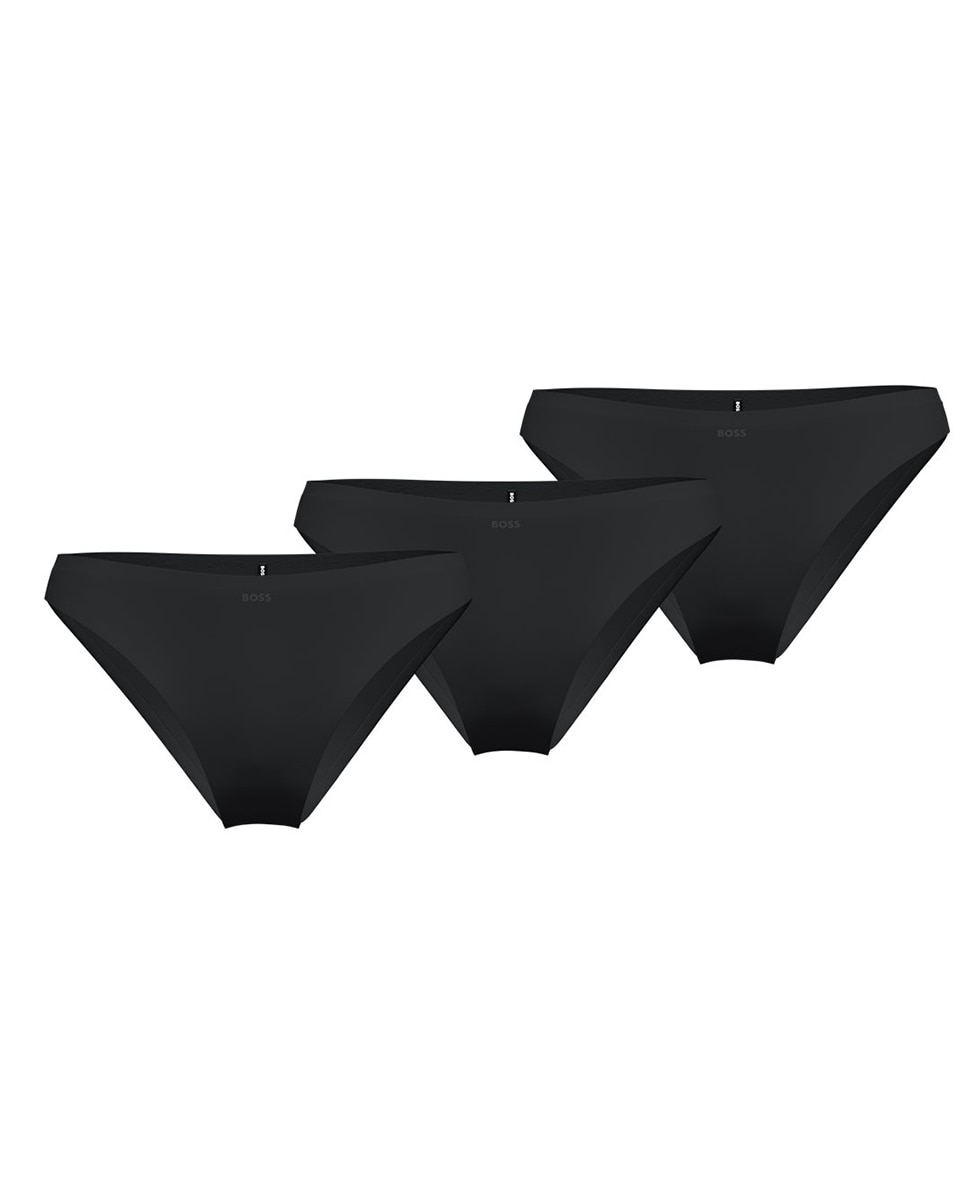 Pack de Três Cuecas em Microfibra Preto-1
