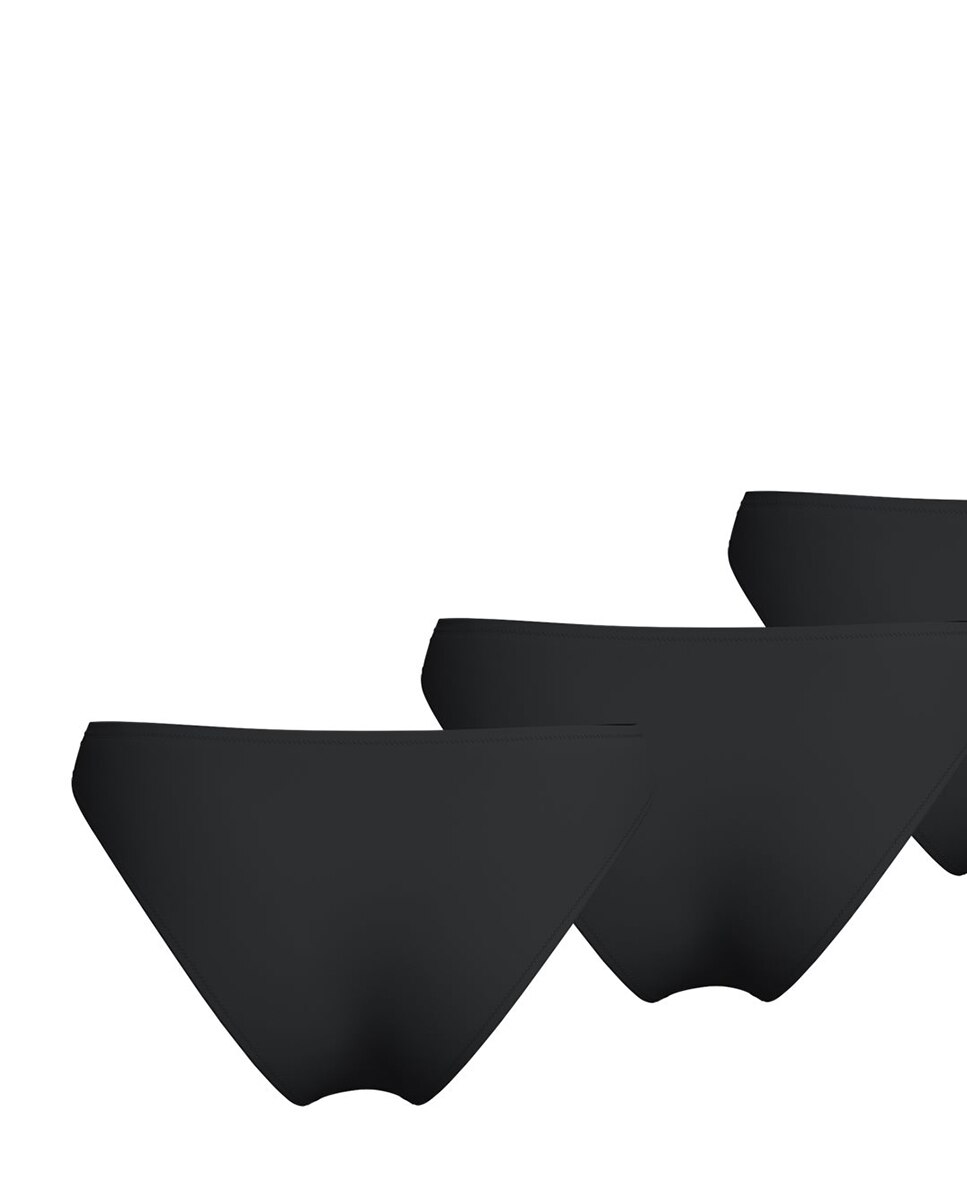 Pack de Três Cuecas em Microfibra Preto-2