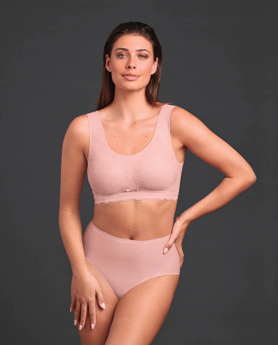 Braga corte clásico - Anita - Rosa claro Rosa claro-2