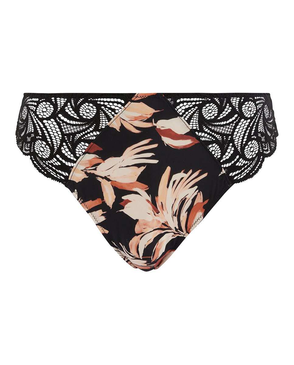 Cueca de microfibra e renda Multicolor-3