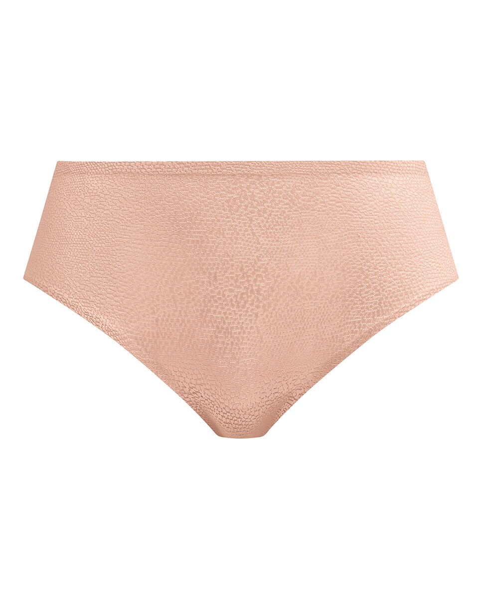 Cueca de Cintura Subida em Tecido de Jacquard Iridescente Natural-4