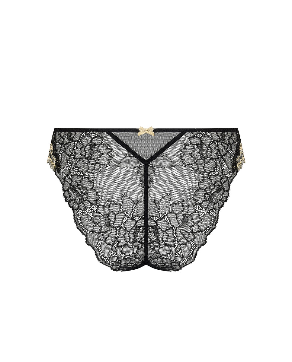 Cueca de Forma Clássica Enriquecida com Bordados e Rendas Ouro-6