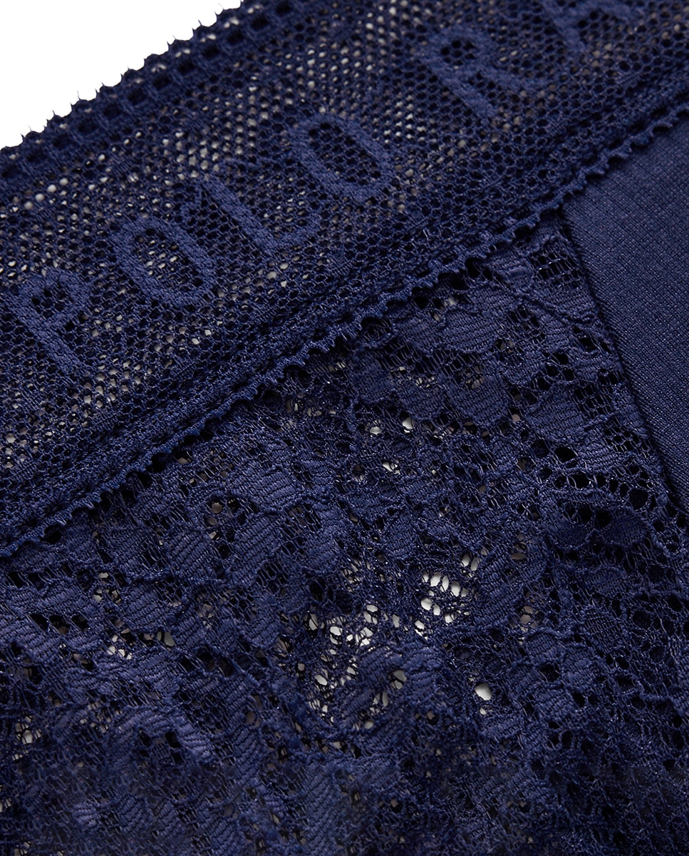 Cueca com Renda - Azul Azul-6