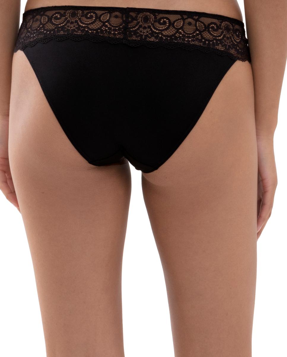Mini Cueca com Renda na Cintura Preto-5