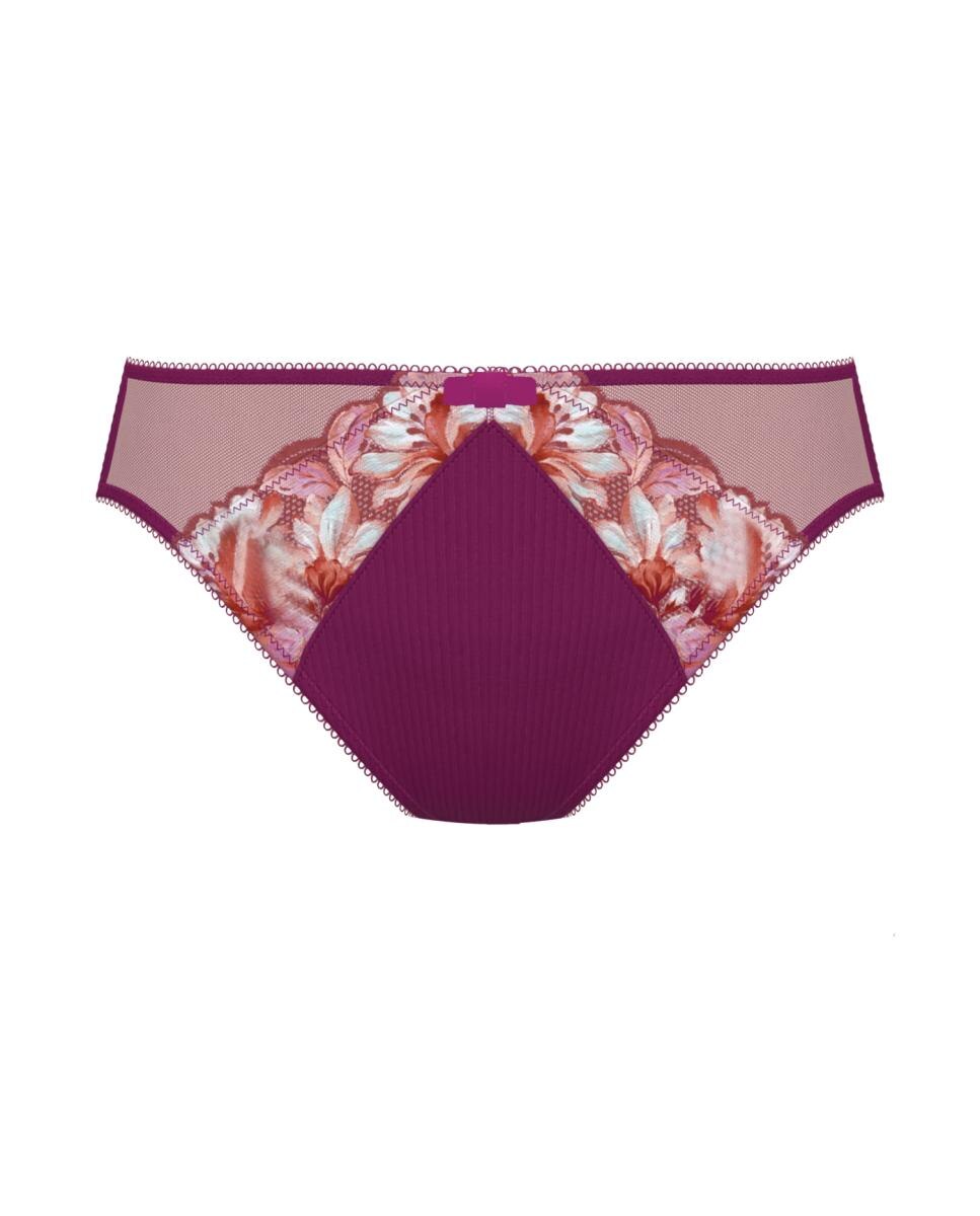 Cueca de Renda e Microfibra Multicolor-3