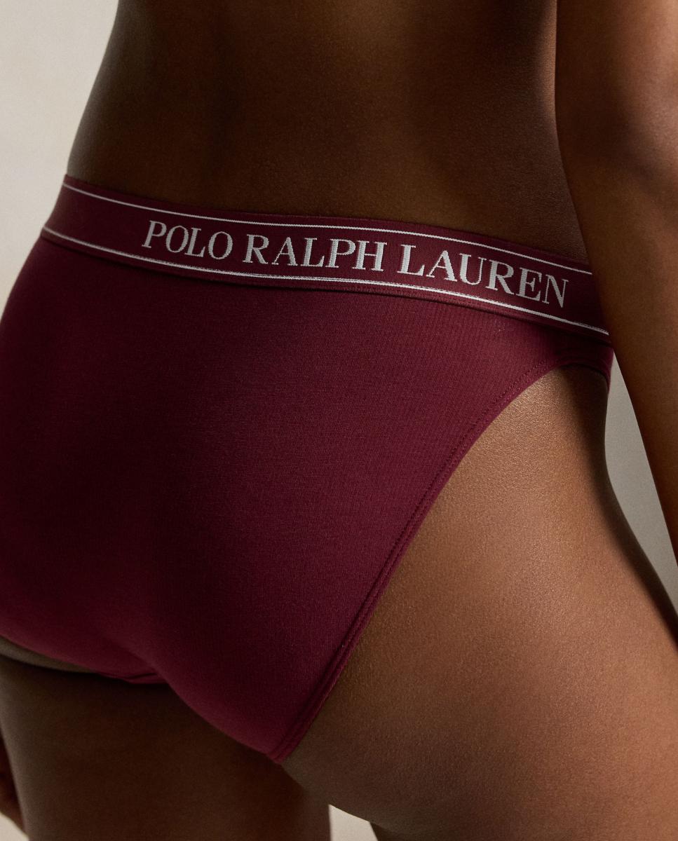 Imagen 3 de Braga tipo bikini Polo Essentials - Polo Ralph Lauren - Granate Granate