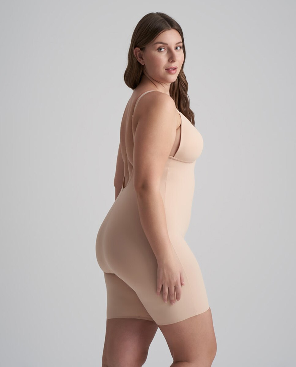 Body reductor de control firme con escote profundo. - Bye Bra - Beige Beige-5