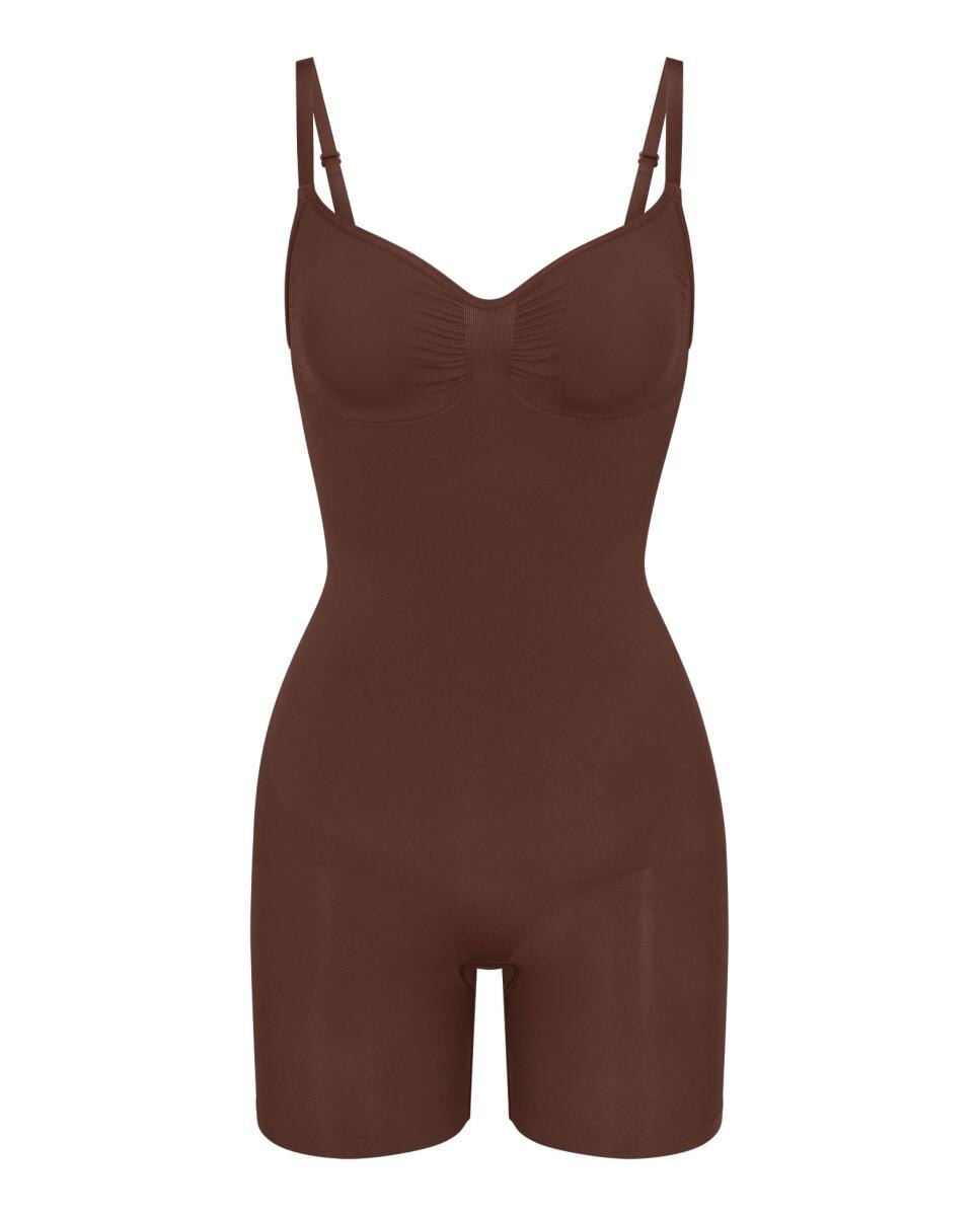 Body pantalon con tirantes - Skims - Marrón Marrón-4