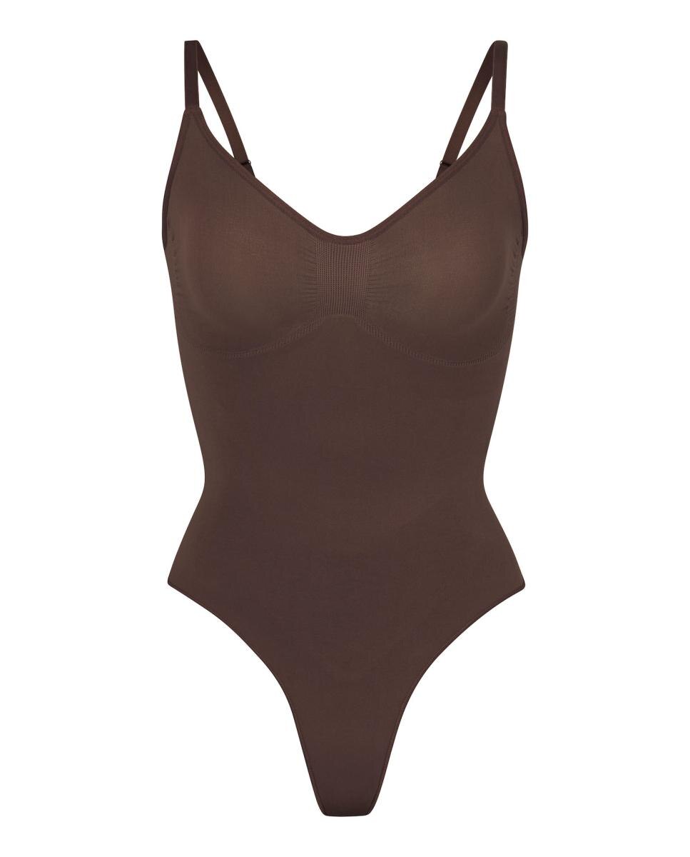 Body moldeador tanga - Skims - Marrón Marrón-4