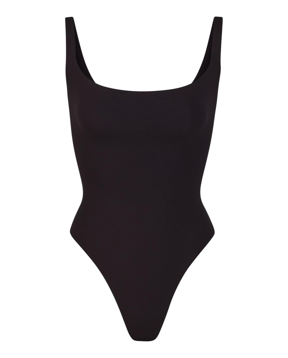 Body con escote cuadrado moldeador - Skims - Negro Negro-4
