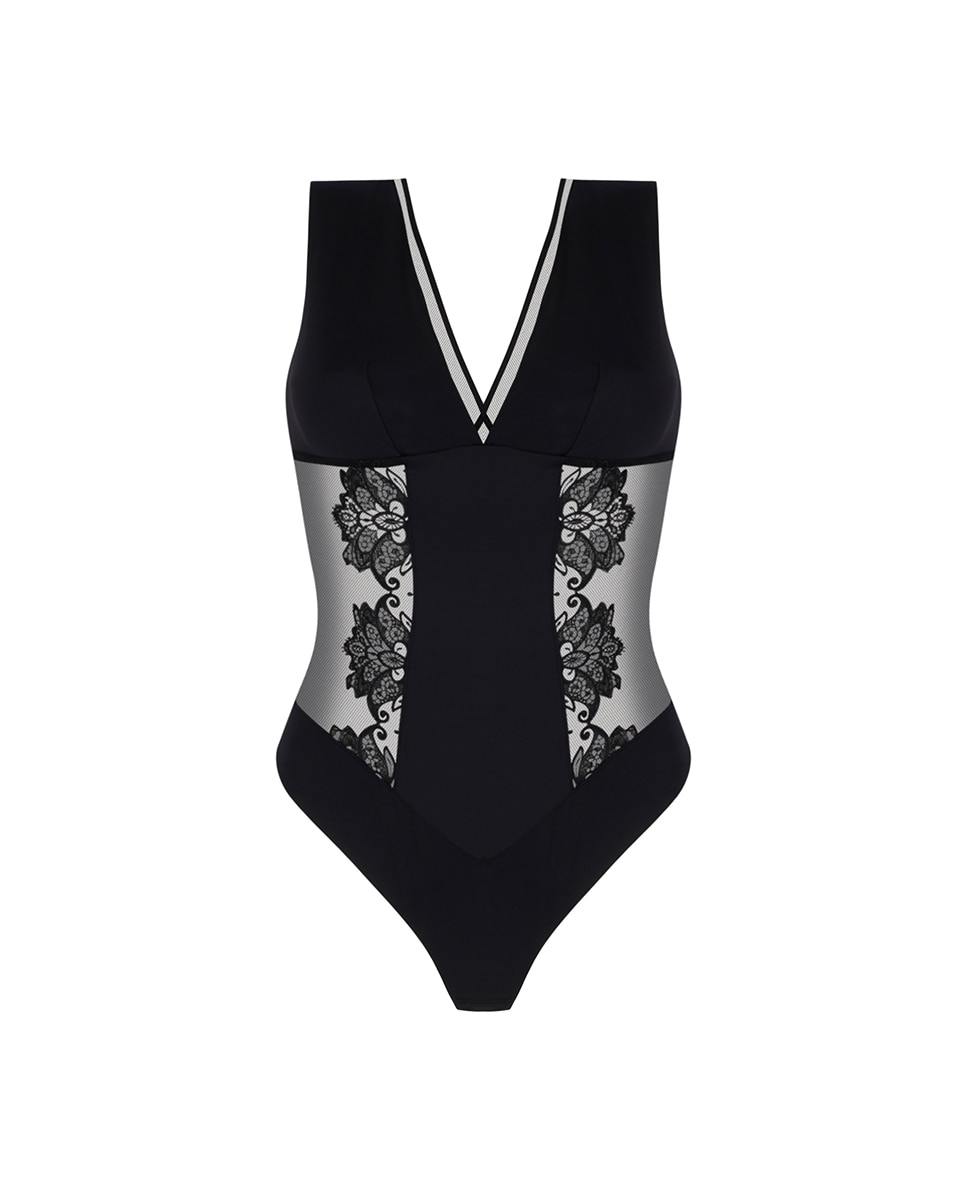 Body com renda Preto-5