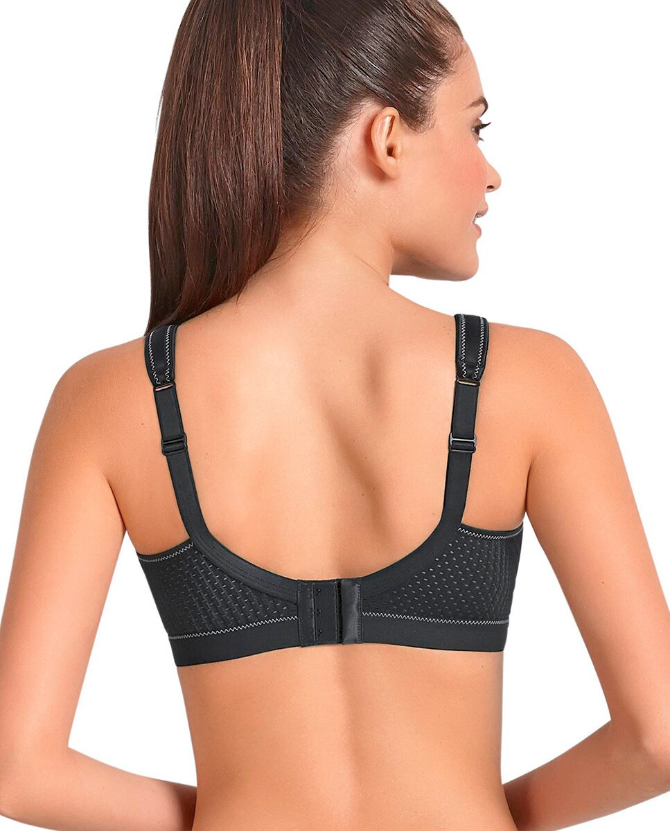 Sujetador de mujer de Anita deportivo sin aros - Negro Negro-2