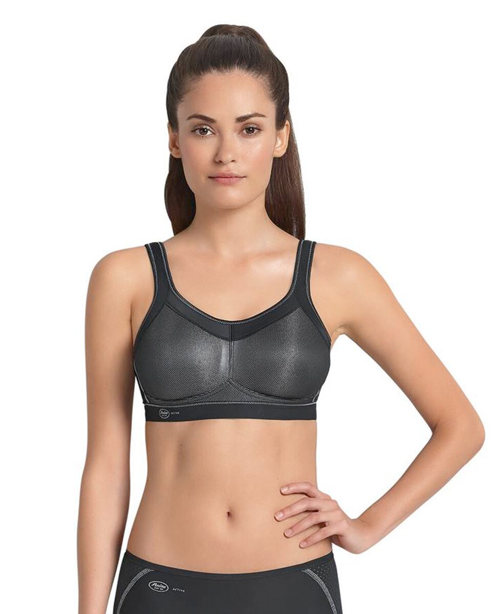 Sujetador de mujer de Anita deportivo sin aros - Negro Negro-5
