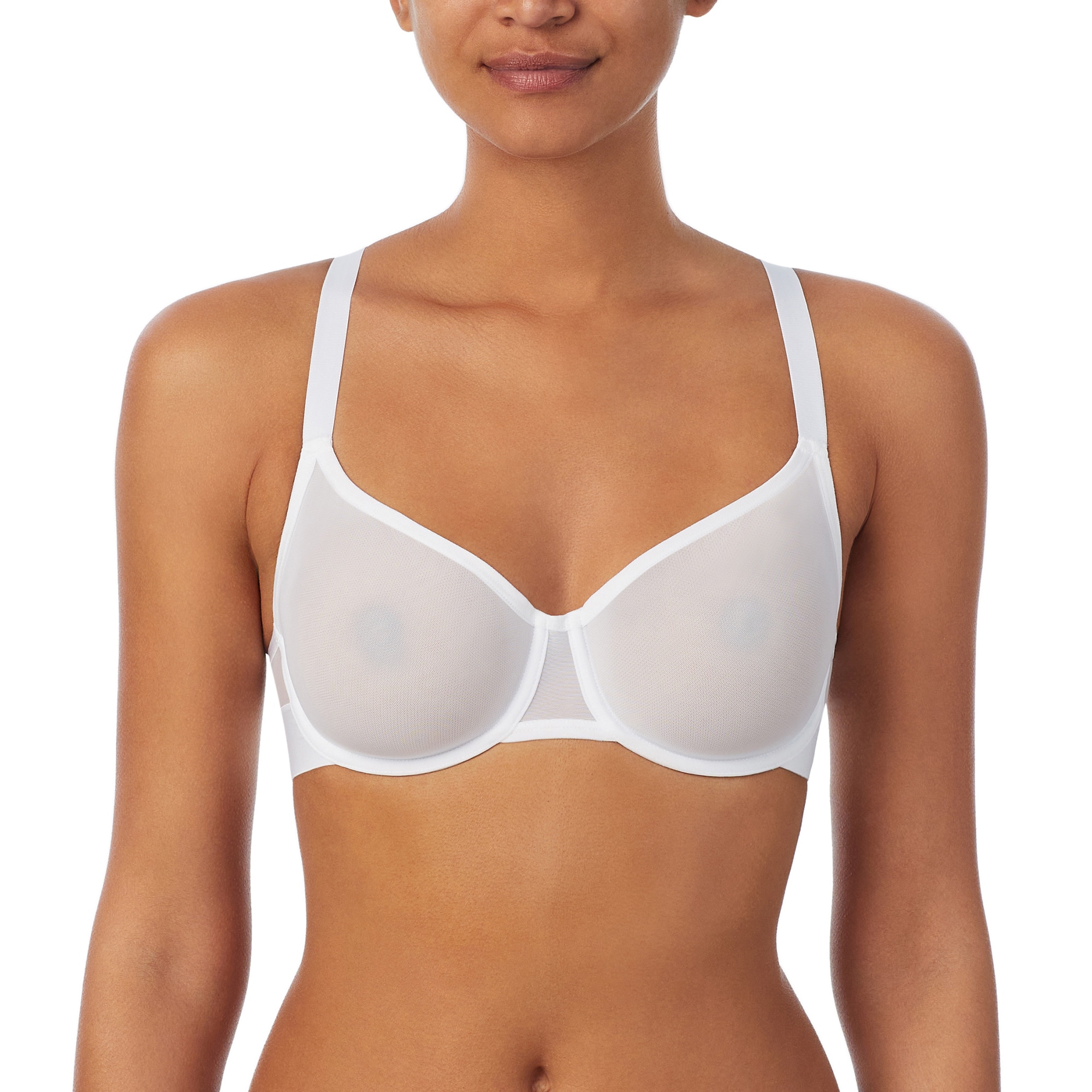 Imagen 1 de Sujetador de tul transparente con aros - DKNY - Blanco Blanco