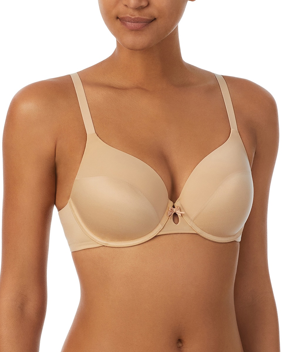 Imagen 1 de Sujetador de microfibra satinada preformado con aro - DKNY - Natural Natural