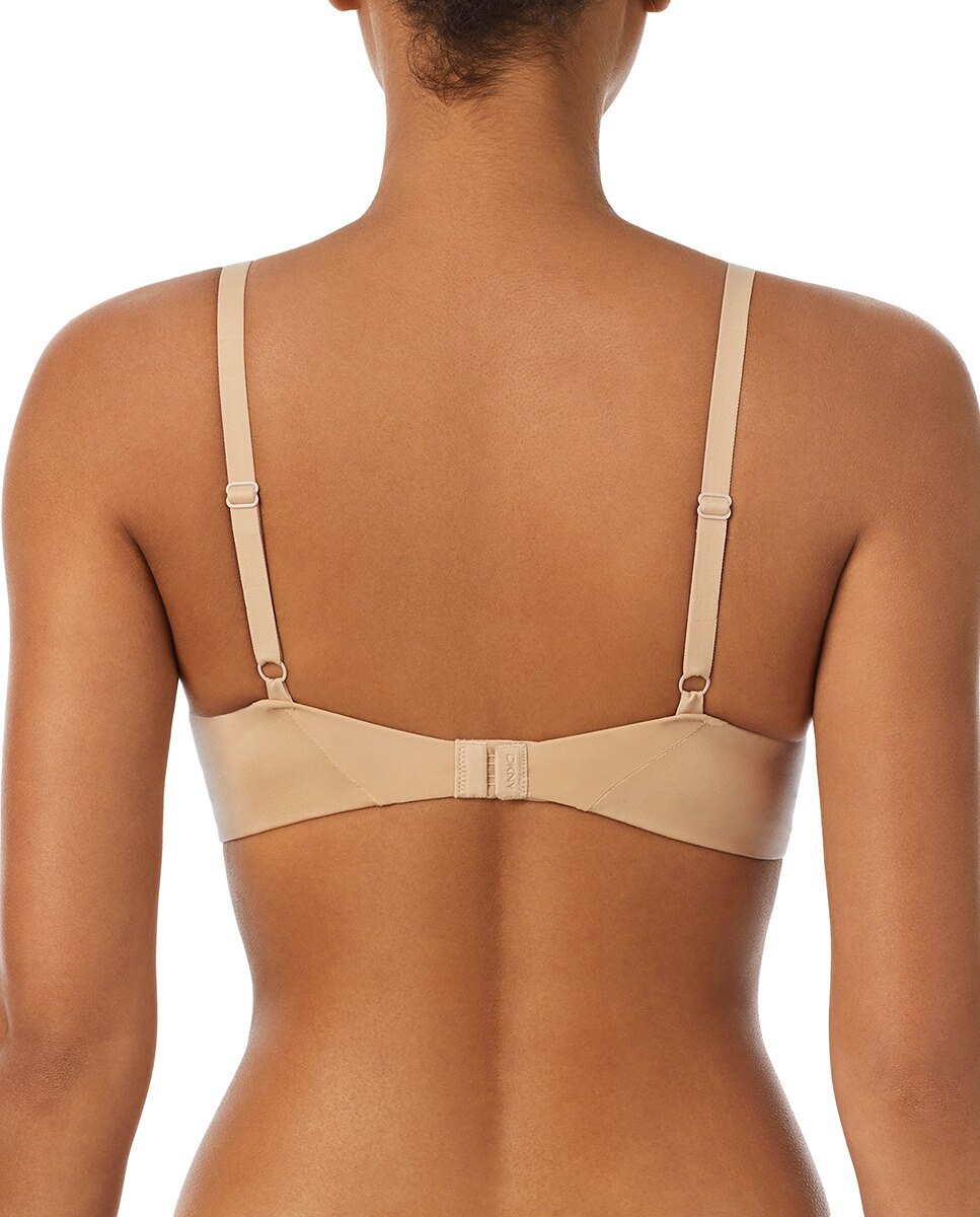 Imagen 2 de Sujetador de microfibra satinada preformado con aro - DKNY - Natural Natural