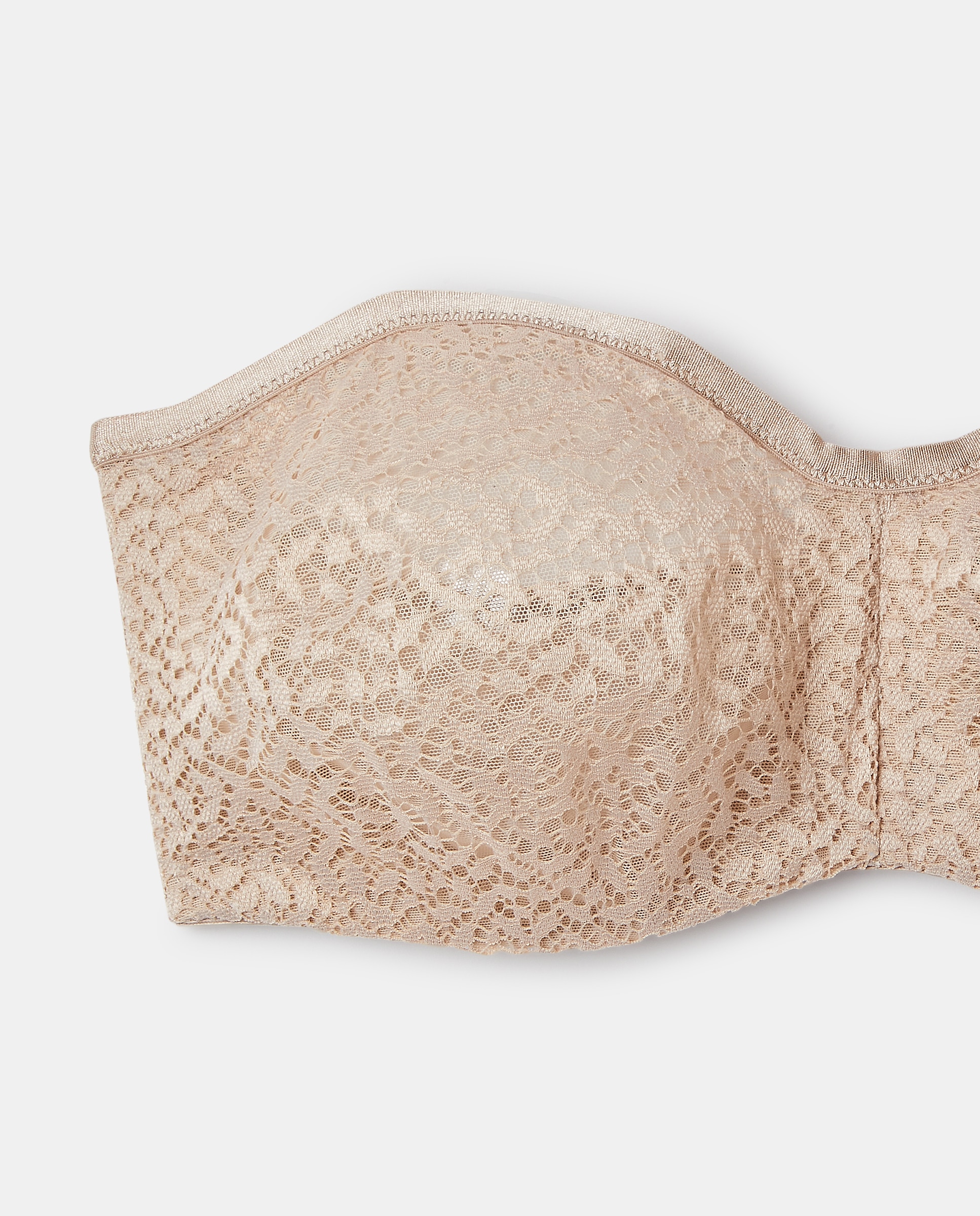 Soutien bandeau com aro Bege-2
