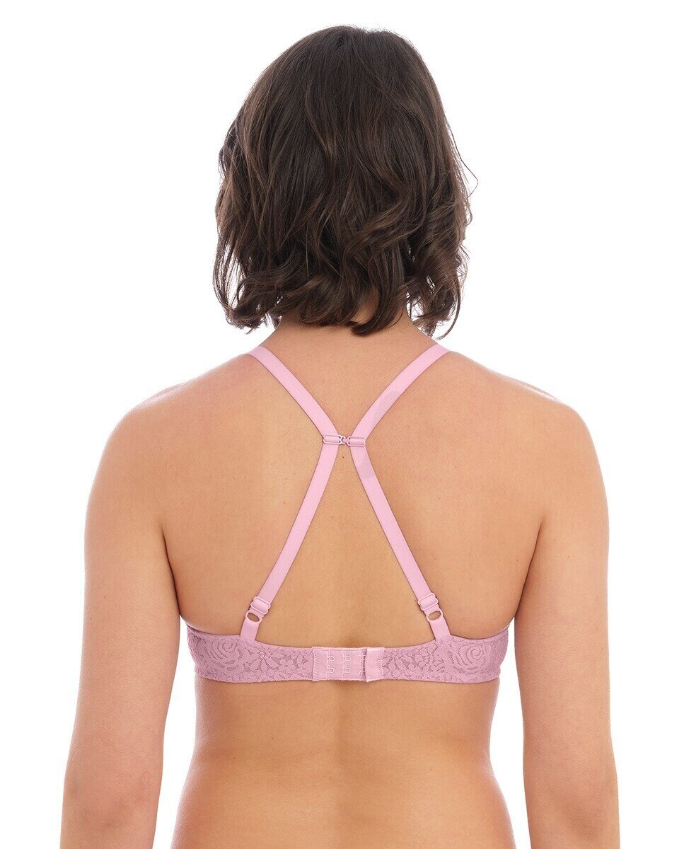 Soutien Halo Lace triangular de renda Roxo-3
